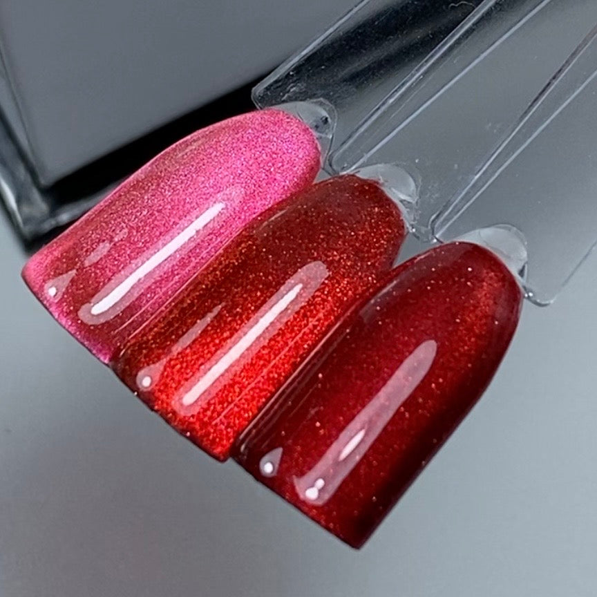 GEL POLISH - CAT EYE RED