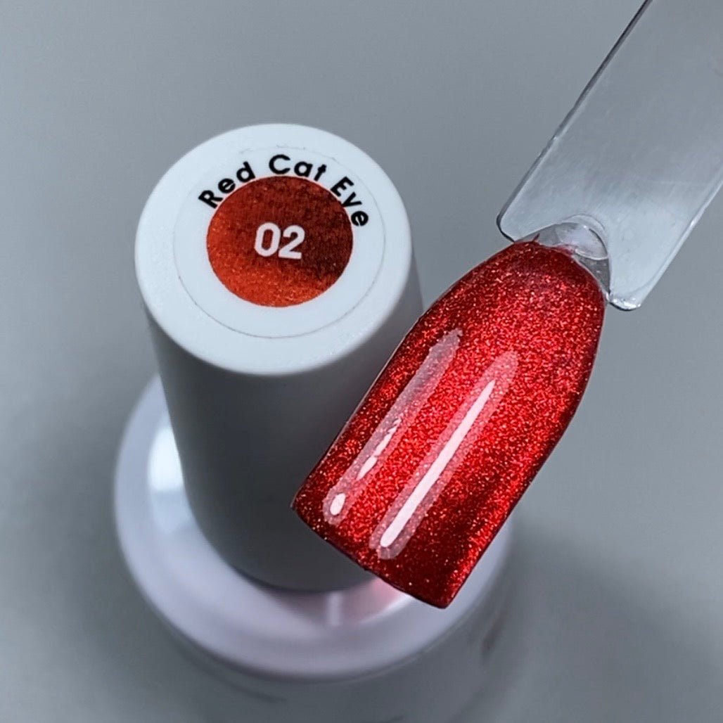 GEL POLISH - CAT EYE RED
