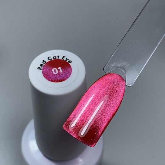 GEL POLISH - CAT EYE RED